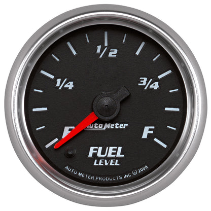 2-1/16 In. FUEL LEVEL PROGRAMMABLE 0-280 O BLACK PRO-CYCLE
