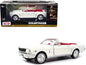 1964 1/2 Ford Mustang Convertible White with Red Interior James Bond 007 "Goldfinger" (1964) Movie "James Bond Collection" Series 1/24 Diecast Model Car by Motormax  free shipping USA