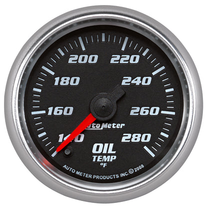 2-1/16 In. OIL TEMPERATURE 140-280 Fahrenheit BLACK PRO-CYCLE