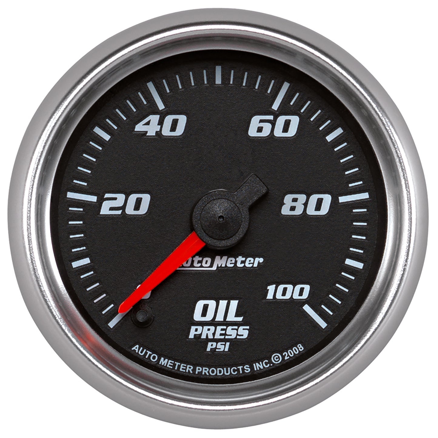 2-1/16 In. OIL PRESSURE 0-100 PSI BLACK PRO-CYCLE