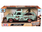 1966 Chevrolet C10 Fleetside Pickup Truck Light Green (Rusted) "Weathered Treasures" Series 1/24 Diecast Model Car by Motormax  free shipping USA
