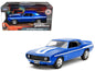 1969 Chevrolet Camaro Blue Metallic with White Stripes "2 Fast 2 Furious" (2003) Movie "Fast & Furious" Series 1/32 Diecast Model Car by Jada  free shipping USA