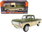 1969 Ford F-100 Pickup Truck Light Green and Cream 1/24 Diecast Model Car by Motormax  free shipping USA