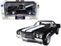 1970 Chevrolet El Camino SS Black with White Stripes "Muscle Car Collection" 1/25 Diecast Model Car by New Ray  free shipping USA