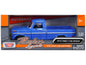 1972 Ford F-100 Pickup Truck Blue "Timeless Legends" Series 1/24 Diecast Model Car by Motormax  free shipping USA
