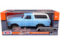 1978 Ford Bronco Custom Light Blue and White "Timeless Legends" Series 1/24 Diecast Model Car by Motormax  free shipping USA