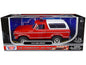 1978 Ford Bronco Fire Department Unmarked Red "Law Enforcement and Public Service" Series 1/24 Diecast Model Car by Motormax  free shipping USA