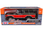 1978 Ford Bronco Ranger XLT with Spare Tire Black and Red "Timeless Legends" Series 1/24 Diecast Model Car by Motormax  free shipping USA