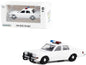 1980-1989 Dodge Diplomat Police Unmarked White with Light Bar "Hot Pursuit" "Hobby Exclusive" Series 1/64 Diecast Model Car by Greenlight  free shipping USA