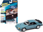 1986 Ford Mustang SVO Light Regatta Blue Metallic with Black Stripes "Classic Gold Collection" Series Limited Edition to 12768 pieces Worldwide 1/64 Diecast Model Car by Johnny Lightning  free shipping USA