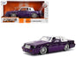 1987 Buick Grand National Candy Purple with Graphics and White Top and Interior "Bigtime Muscle" Series 1/24 Diecast Model Car by Jada  free shipping USA