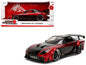 1995 Mazda RX-7 Widebody RHD (Right Hand Drive) "VeilSide" Black and Red Metallic "JDM Tuners" Series 1/24 Diecast Model Car by Jada  free shipping USA