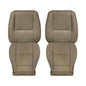 2001 - 2007 Toyota Sequoia Driver OR Passenger Side Top and Bottom Replacement Seat Covers In Tan: Choose your material