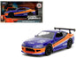 2001 Nissan Silvia S15 RHD (Right Hand Drive) Blue Metallic with Graphics "The Fast and the Furious: Tokyo Drift" (2006) Movie "Fast & Furious" Series 1/32 Diecast Car Model by Jada  free shipping USA