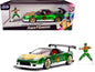 2002 Honda NSX Type-R Japan Spec RHD (Right Hand Drive) and Green Ranger Diecast Figurine "Power Rangers" 1/24 Diecast Model Car by Jada  free shipping USA