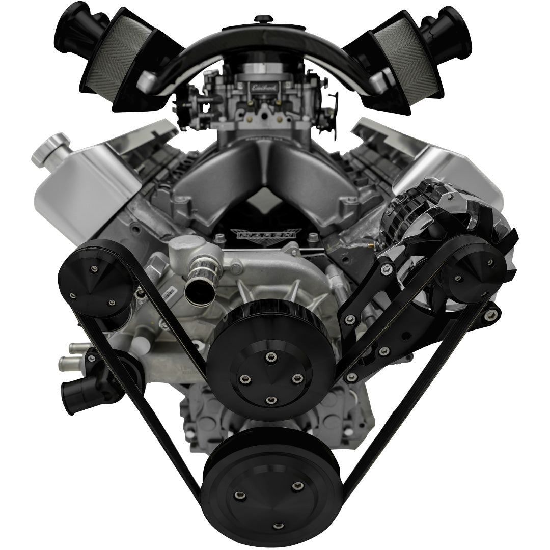Chevy LS Pro Track Serpentine System - ALT Only - Black