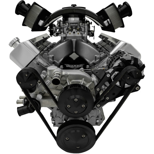 Chevy LS Pro Track Serpentine System - ALT Only - Black