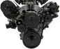 Chevy LS Pro Track Serpentine System - AC & ALT - Black