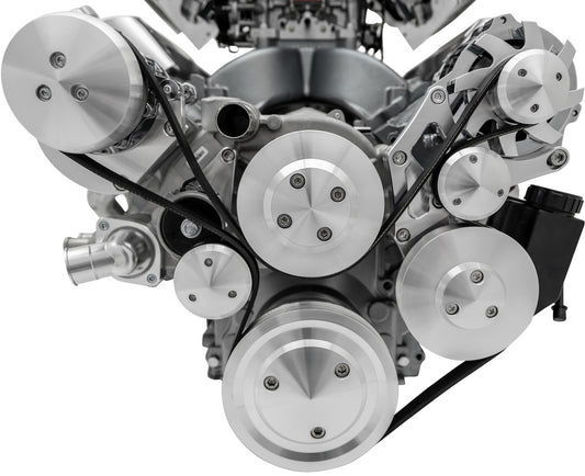 Chevy LS Pro Track Serpentine System - AC & PS