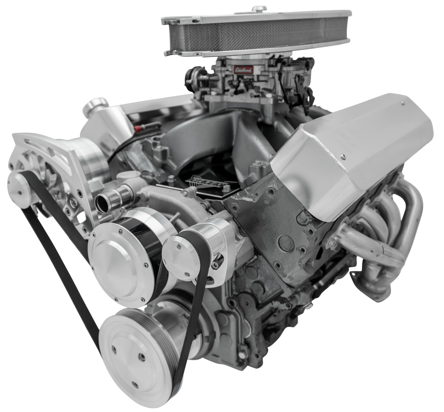 Chevy LS Style Track - Alternator Only - Chrome
