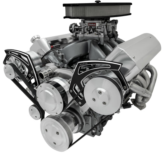 Chevy LS Style Track - PS & ALT - Black Onyx