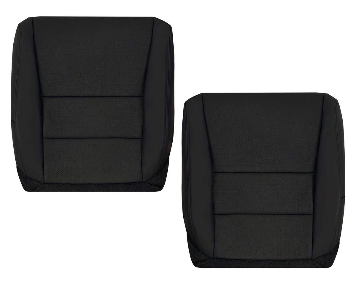 2005 - 2008 Acura TL Driver Or Passenger Seat Covers In Black: Choose Leather OR Synthetic Leather
