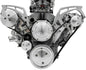 Chevy LS Clear Powder Coat Style Track Serpentine Kit (AC/PS/ALT)