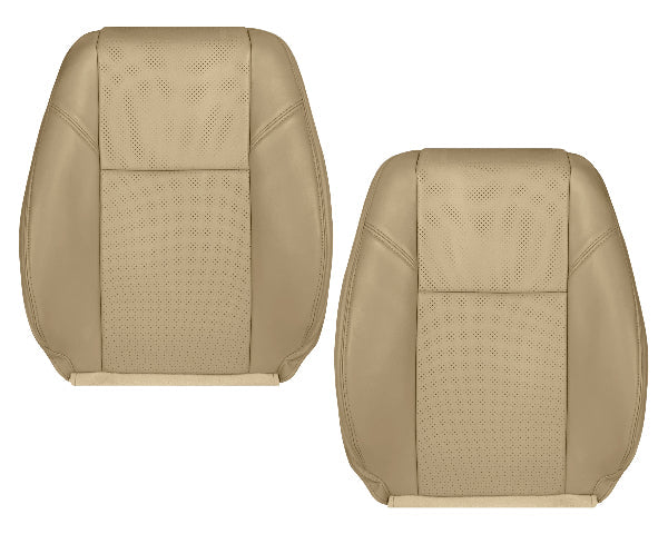 2007-2014 Chevy Silverado Suburban Tahoe Perforated Seat Cover in Light Cashmere Tan: Choose From Variation