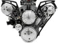 Chevy LS Style Track Serpentine System - Wide - AC & ALT - Black Onyx