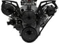Chevy LS Style Track Serpentine System - Wide - AC & ALT - Black