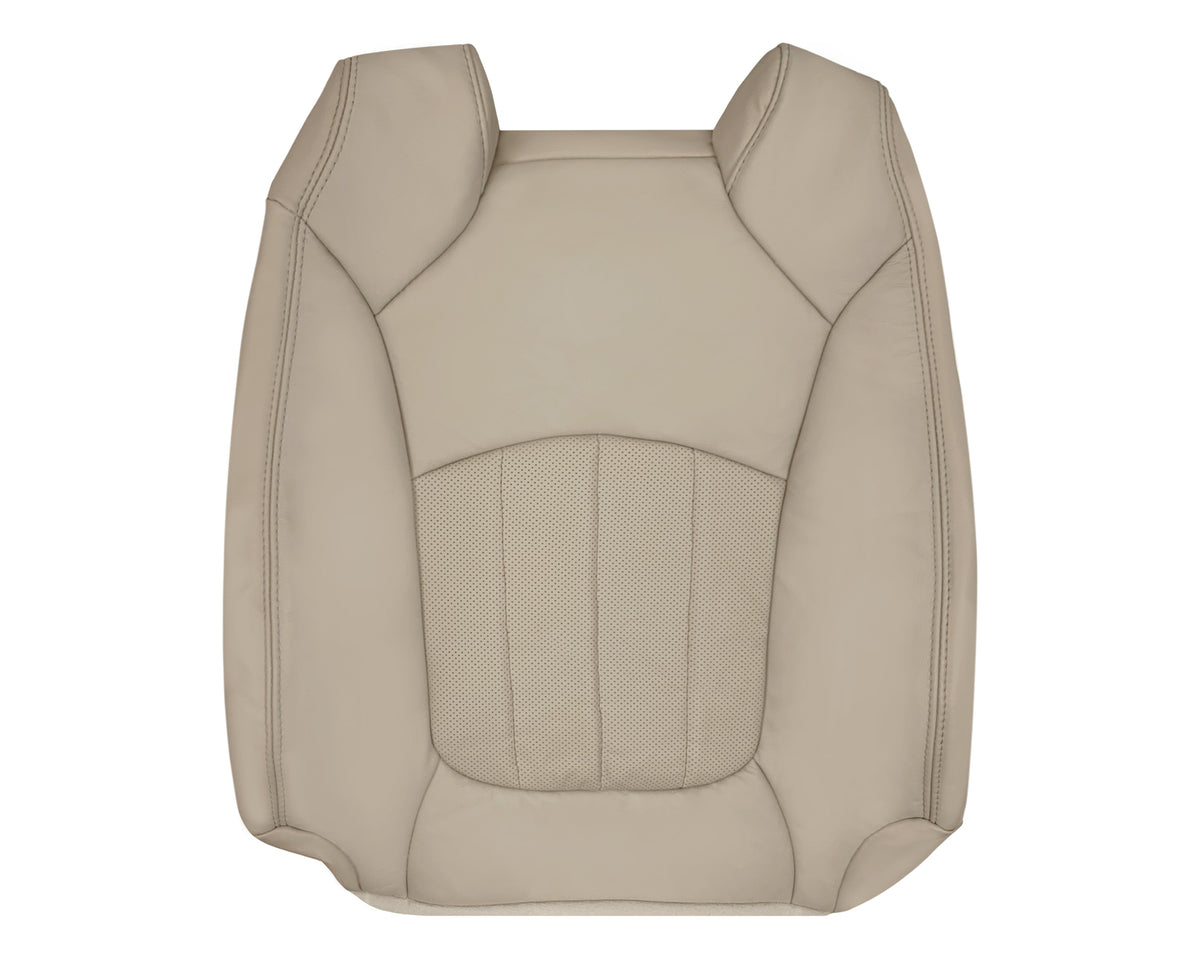 2009-2012 Chevrolet Traverse LT/LTZ Driver or Passenger Replacement Seat Cover: Perforated, Tan