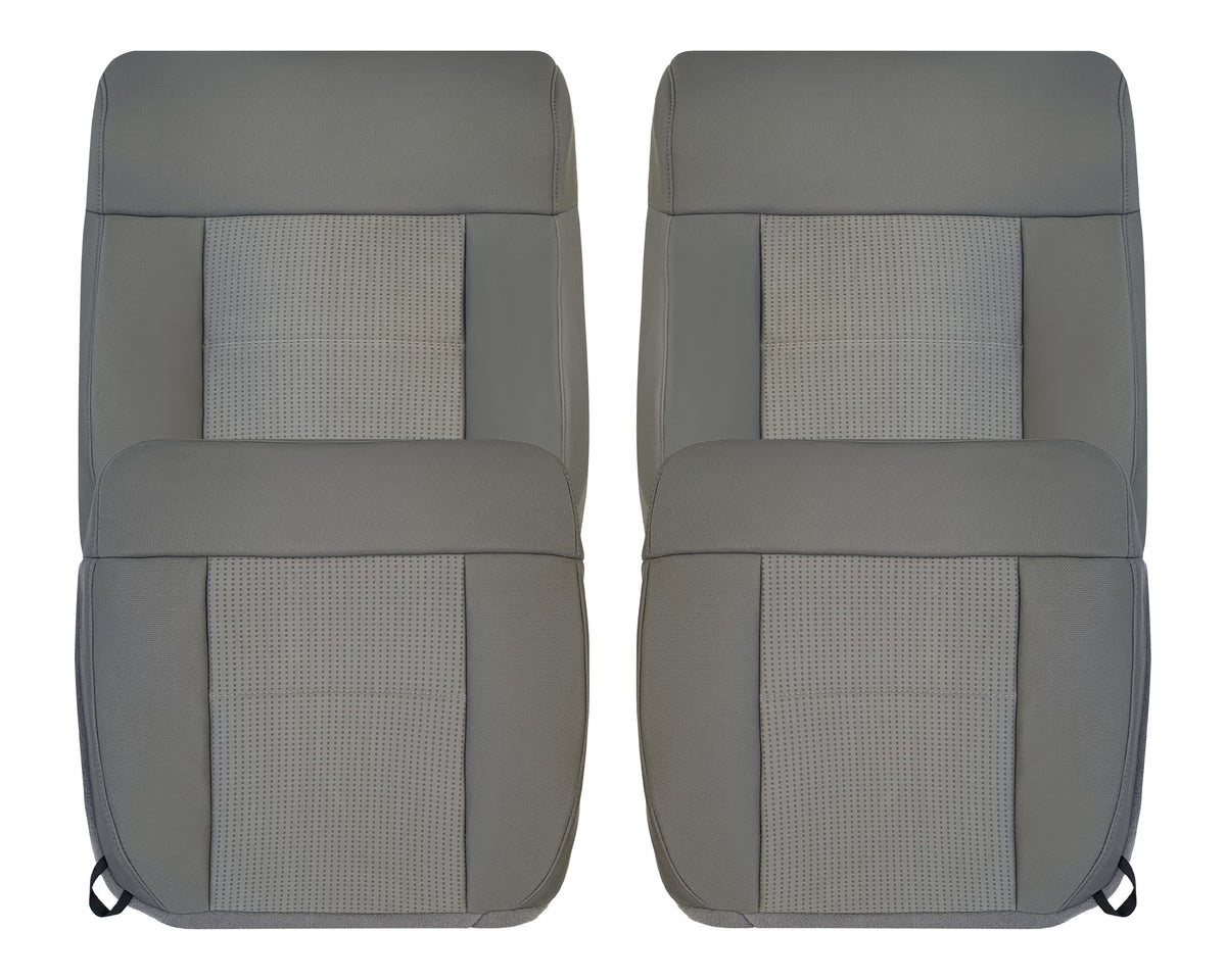 2007 2008 Ford F-150 XLT Replacement Driver OR Passenger Seat Cover in Gray Fabric