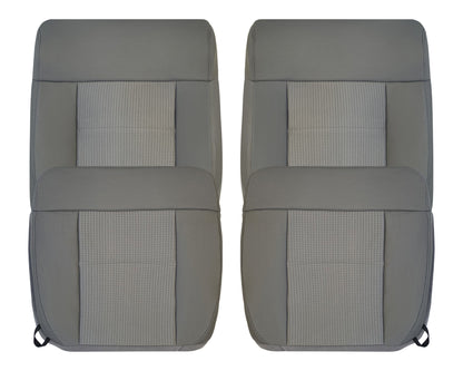 2007 2008 Ford F-150 XLT Replacement Driver OR Passenger Seat Cover in Gray Fabric