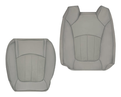 2007-2012 GMC Acadia Denali/SLT Replacement Leather/Syn. Leather Seat Cover: Gray, Perforated