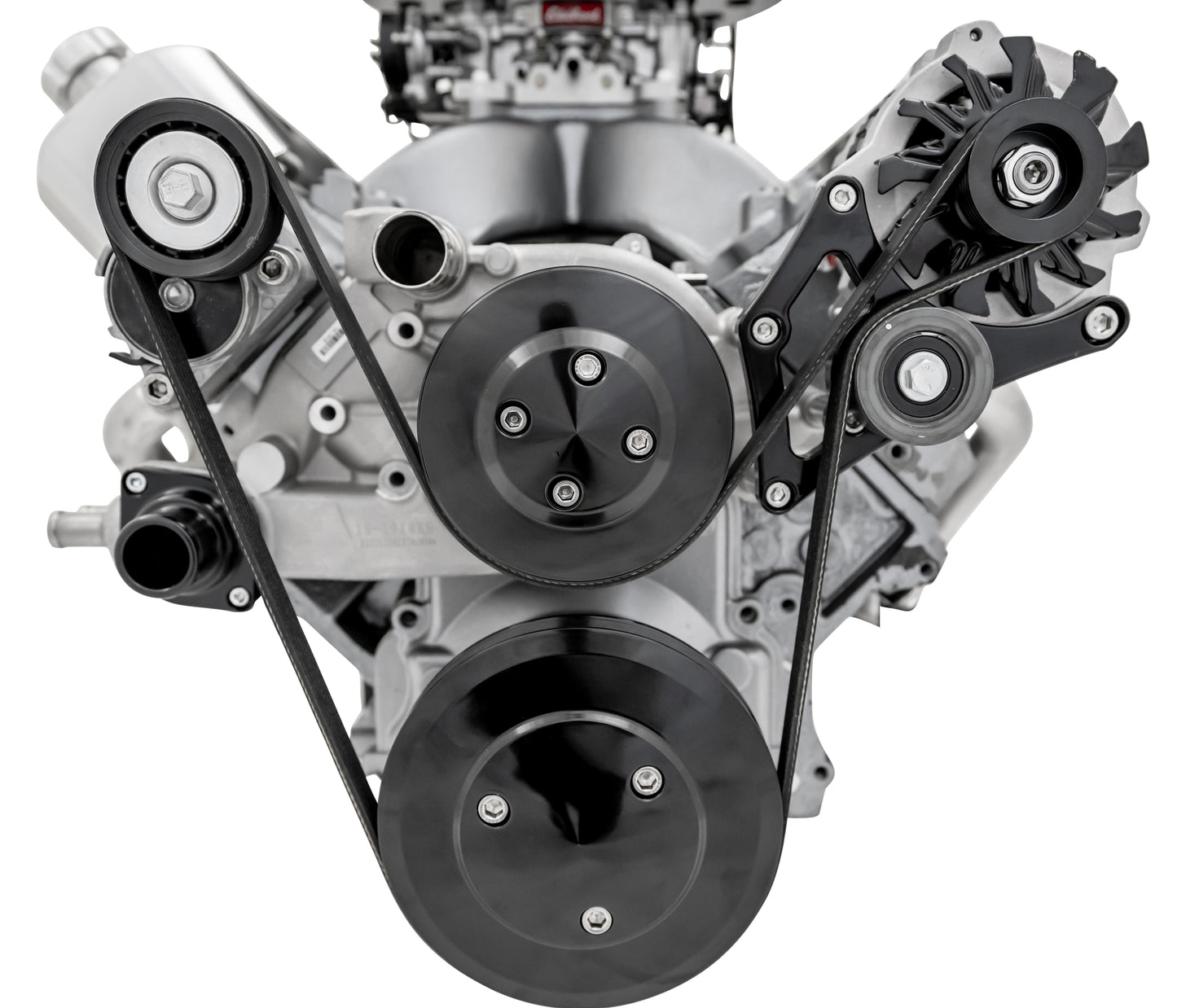 Chevy LS Pro Track Serpentine System - ALT Only - Black