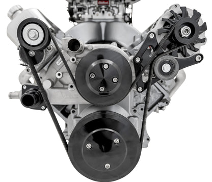Chevy LS Pro Track Serpentine System - ALT Only - Black