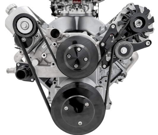 Chevy LS Pro Track Serpentine System - ALT Only - Black