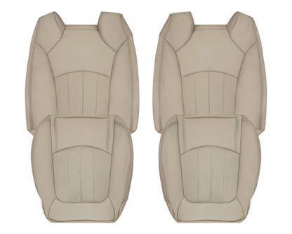 2008-2012 Buick Enclave Perforated Replacement Seat Covers In Tan: Choose Leather or Syn. Leather