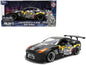 2009 Nissan GT-R (R35) Ben Sopra Matt Black with "Mechagodzilla" Graphics "Hollywood Rides" Series 1/24 Diecast Model Car by Jada  free shipping USA