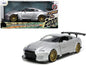 2009 Nissan GT-R (R35) Ben Sopra Silver "I Love the 2000's" Series 1/24 Diecast Model Car by Jada  free shipping USA