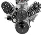 Chevy LS Pro Track Serpentine System - AC & ALT - Black