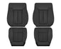 2009 - 2014 Ford F-150 Lariat Replacement Perforated Genuine Leather / Synthetic Leather Seat Cover In Black