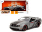 2010 Ford Mustang GT Matt Gray Metallic with Black Graphics and Stripes "Ford Performance" "Bigtime Muscle" Series 1/24 Diecast Model Car by Jada  free shipping USA