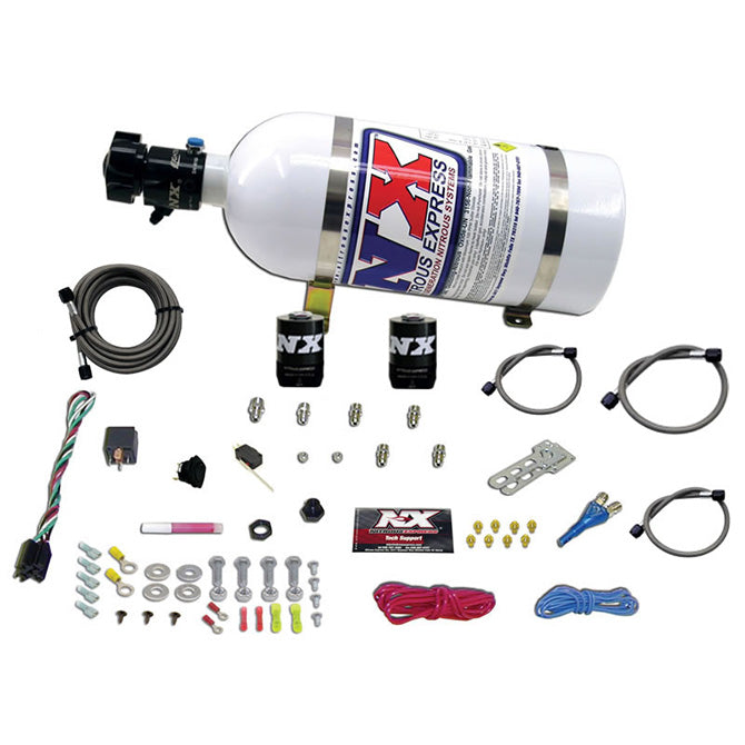 Nitrous Express - GM EFI RACE (100-150-200-250HP) SINGLE NOZZLE WITH 10LB BOTTLE - 20118-10