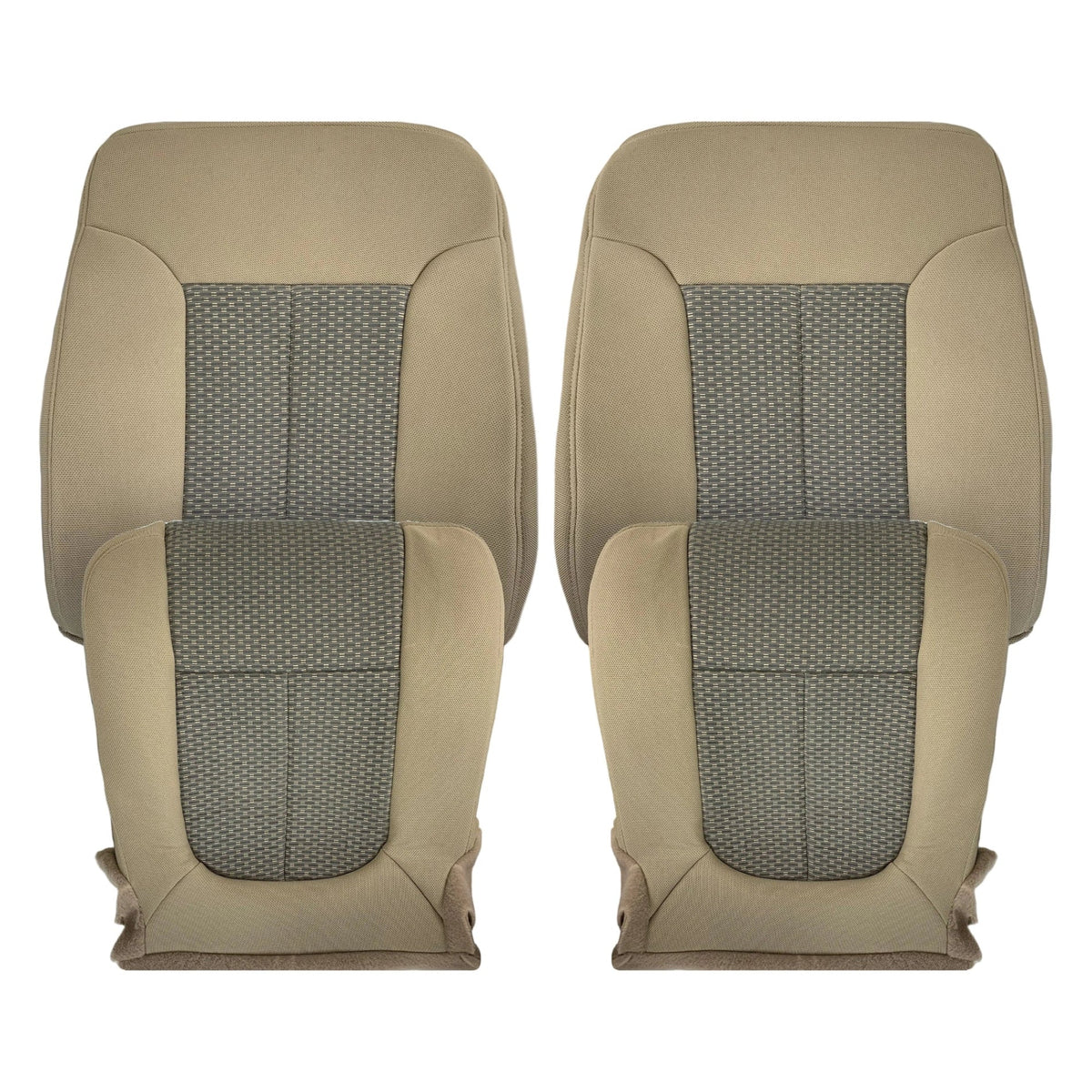 2011 - 2016 Ford F250 F350 F450 F550 XLT Truck Cloth Seat Cover In Tan: Choose Your Side