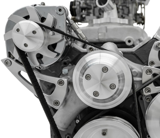 Big Block Chevy Ultra Alternator Bracket - LWP - Silver