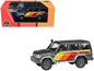 2014 Toyota Land Cruiser LC76 "TRD Livery" Gray Metallic with Stripes 1/64 Diecast Model Car by Paragon Models  free shipping USA