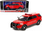 2015 Ford Police Interceptor Utility "Fire Marshal" Plain Red 1/18 Diecast Model Car by Motormax  free shipping USA
