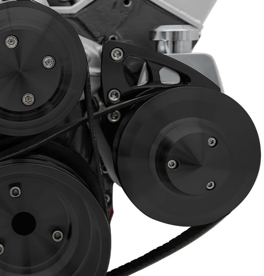Big Block Chevy Ultra Power Steering Bracket - LWP - Black
