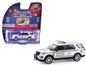 2016 Ford Police Interceptor Utility "New York Police Department (NYPD) Pride Livery" White with Rainbow Stripes "Hot Pursuit" Series 47 1/64 Diecast Model Car by Greenlight  free shipping USA